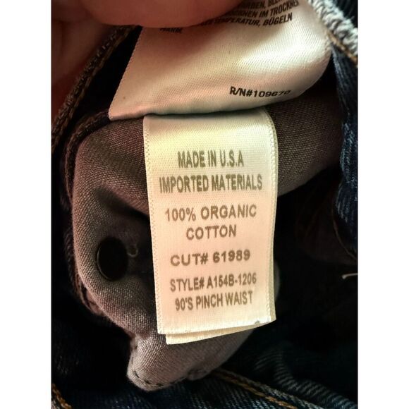 NWT Agolde 90's Pinch Waist Jeans in Portrait Straight Leg Med Wash Size 31 - Picture 7 of 9